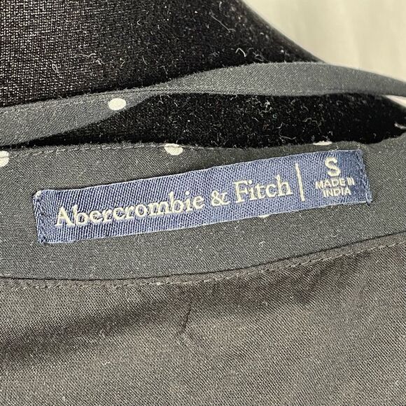 Abercrombie And Fitch Navy Blue Polka Dot Mini Dress - Women’s S - Picture 6 of 8